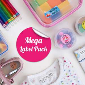 sticker holic mega name label pack
