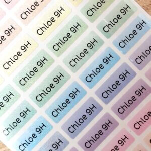 sticky mini labels